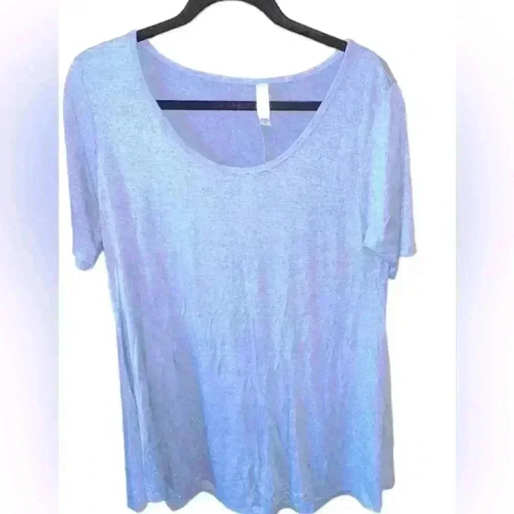 Lularoe medium heather‎ blue Perfect T . Soft and stretchy. NWT